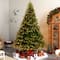 9ft. Pre-Lit Colorado Mountain Fir Natural Look Artificial Christmas Tree, White LED Lights